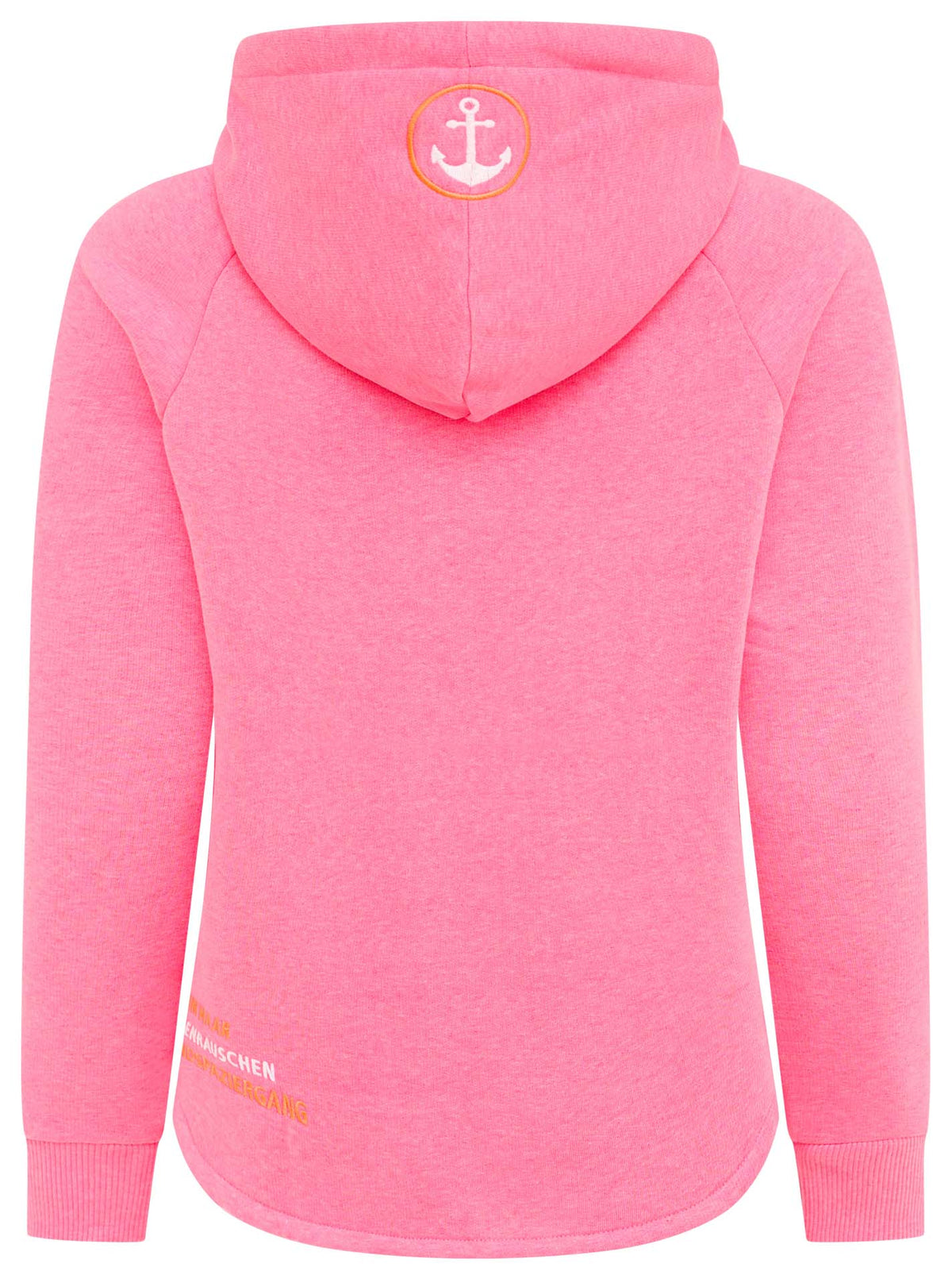 Zwillingsherz - Moin Hoodie/Sweatshirt mit Pailletten - Neonpink