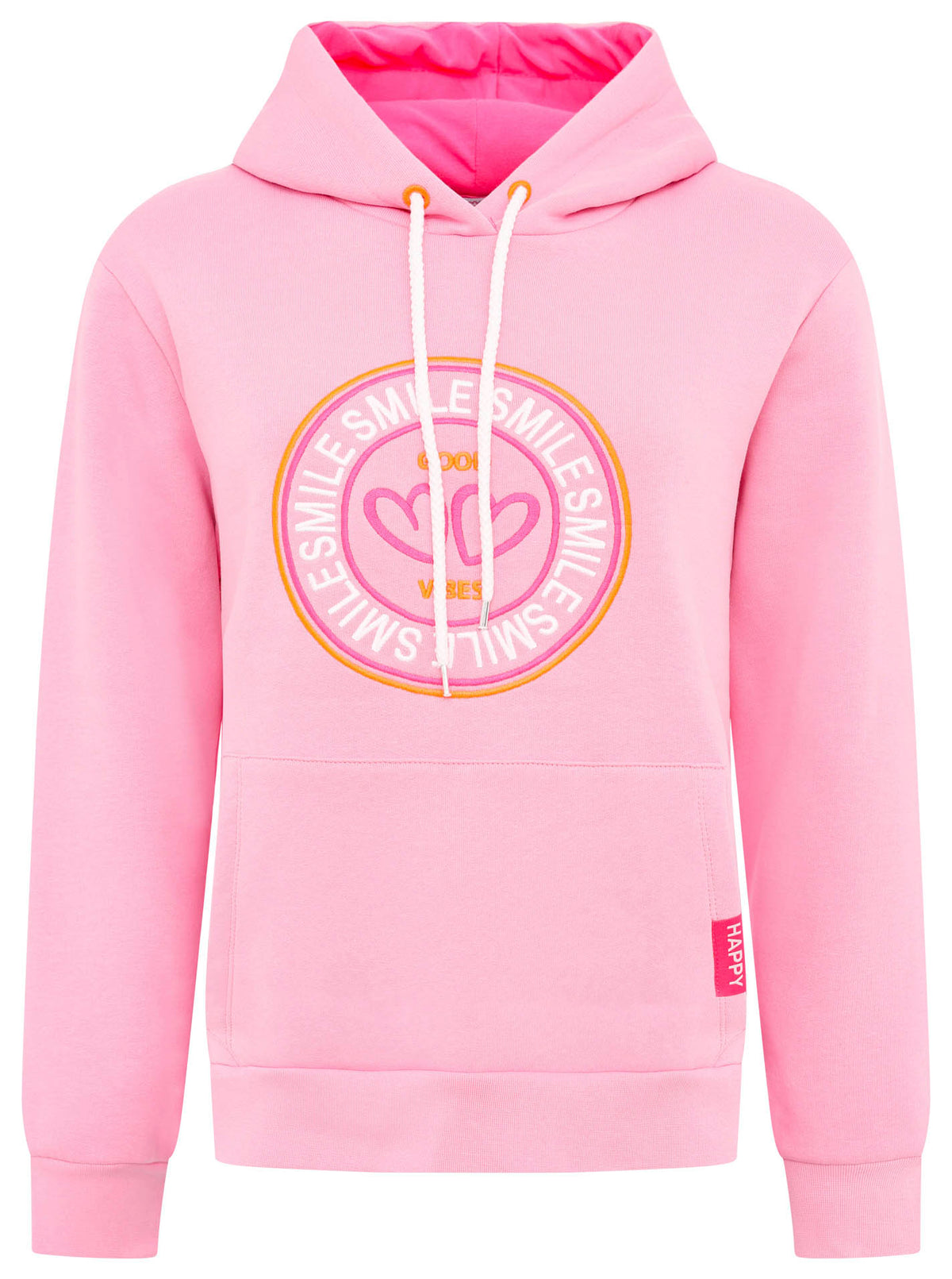 Zwillingsherz - Hoodie "Happiness Happy Smile" - Pink