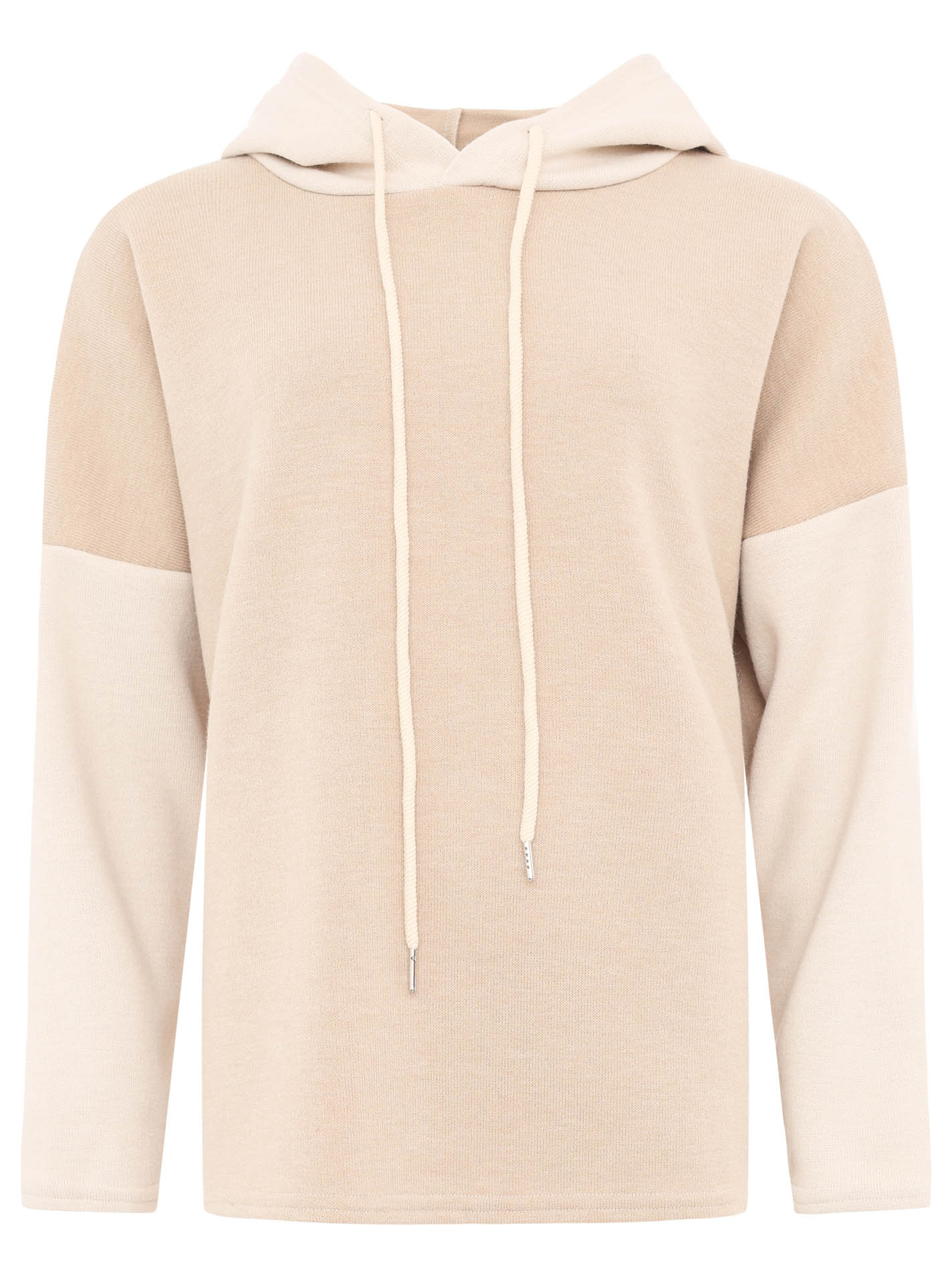 Zwillingsherz - Hoodie "Zweifarbig" - Beige