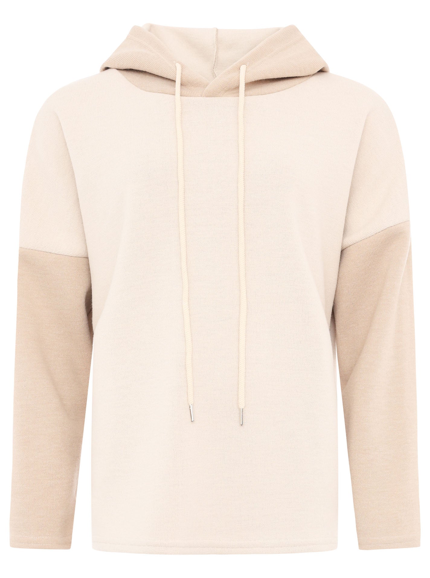 Zwillingsherz - Hoodie "Zweifarbig" - Creme