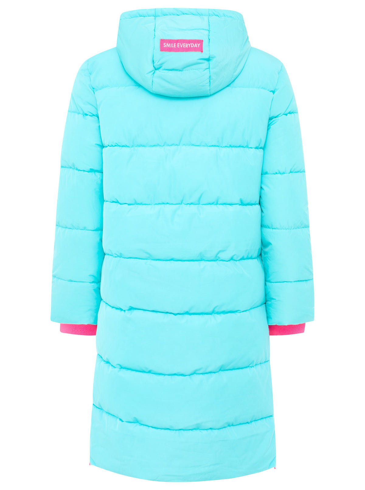 Zwillingsherz - Steppmantel / Steppjacke Smile - Hellblau/Pink