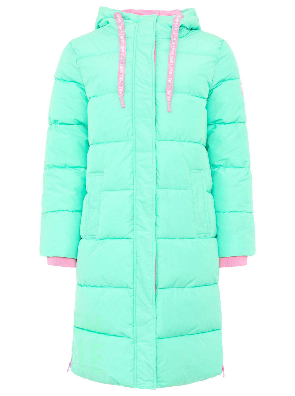 Zwillingsherz - Steppmantel / Steppjacke Smile - Mint/Pink