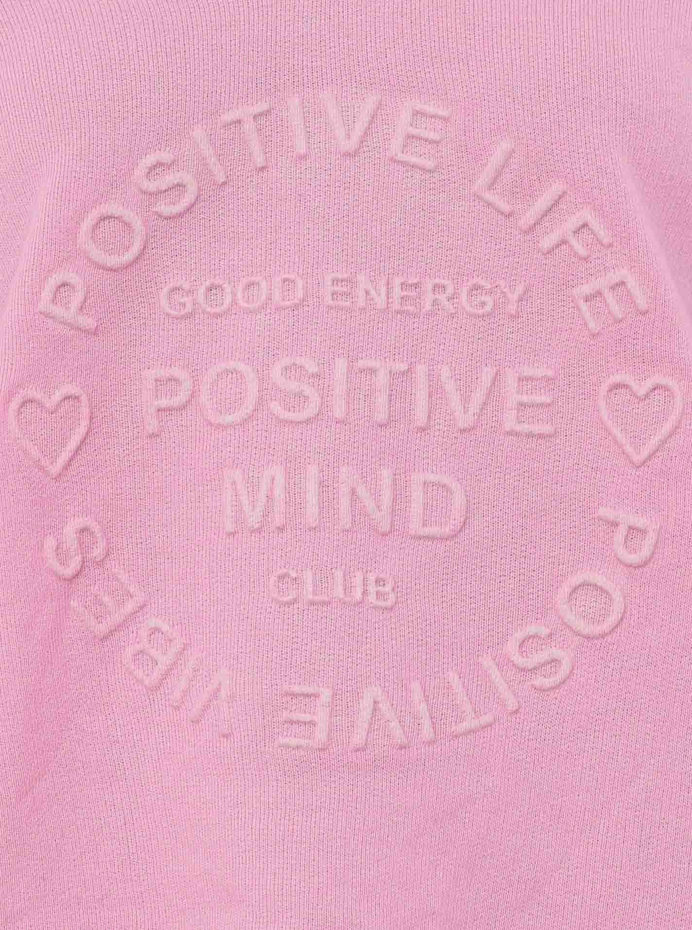 Zwillingsherz -  Sweatshirt "Positive Mind" - Pink