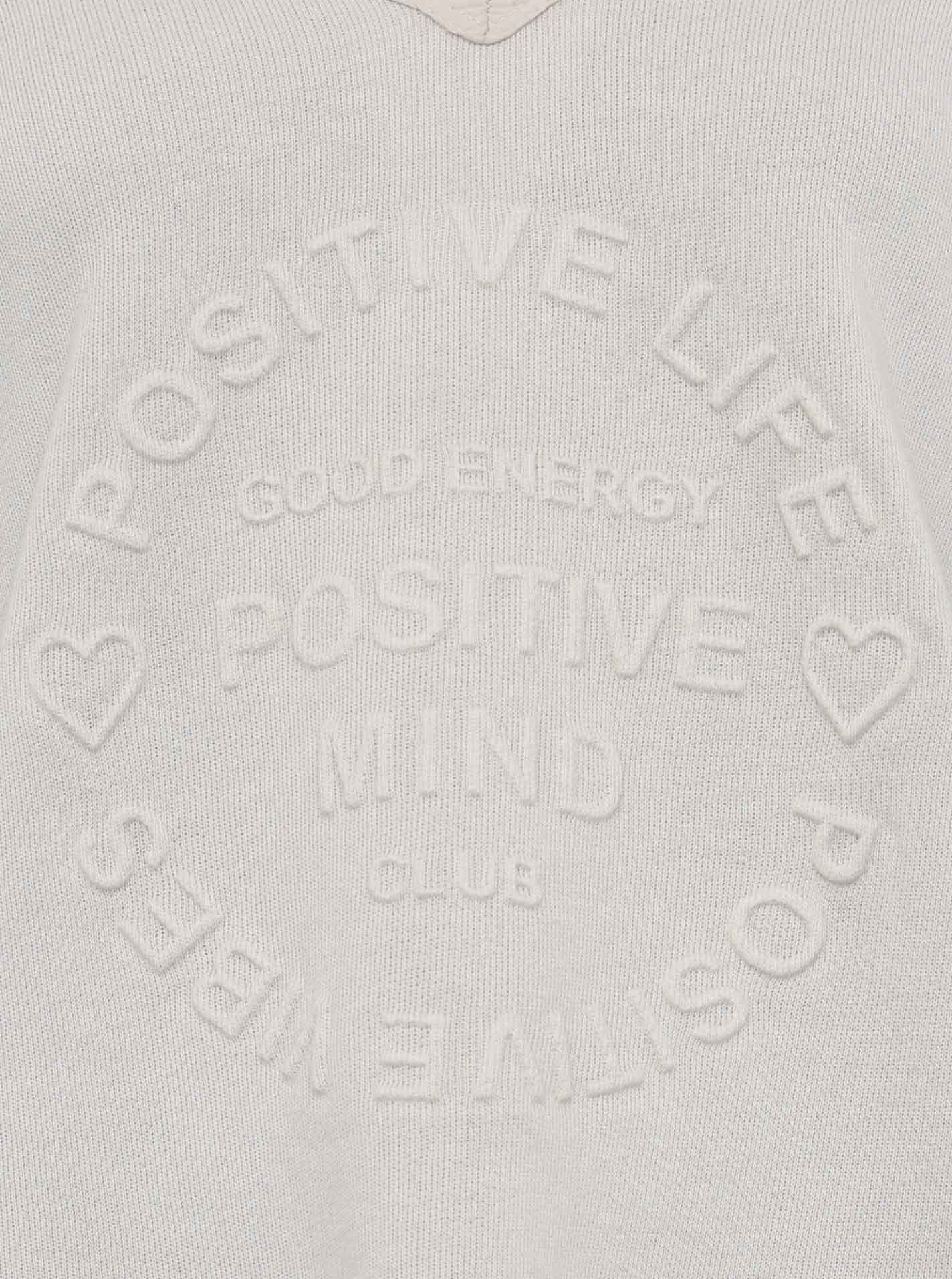 Zwillingsherz -  Sweatshirt "Positive Mind" - Beige