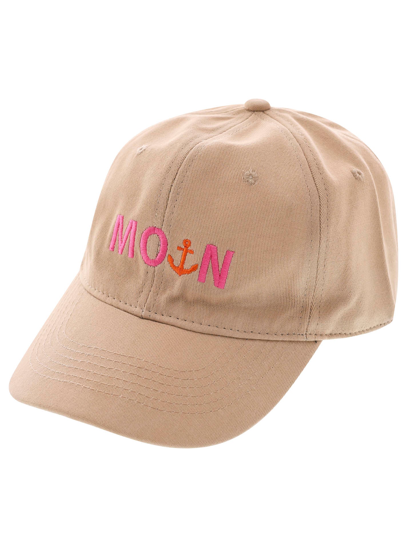 Zwillingsherz - Cap/Kappe "Moin" - Beige/Pink