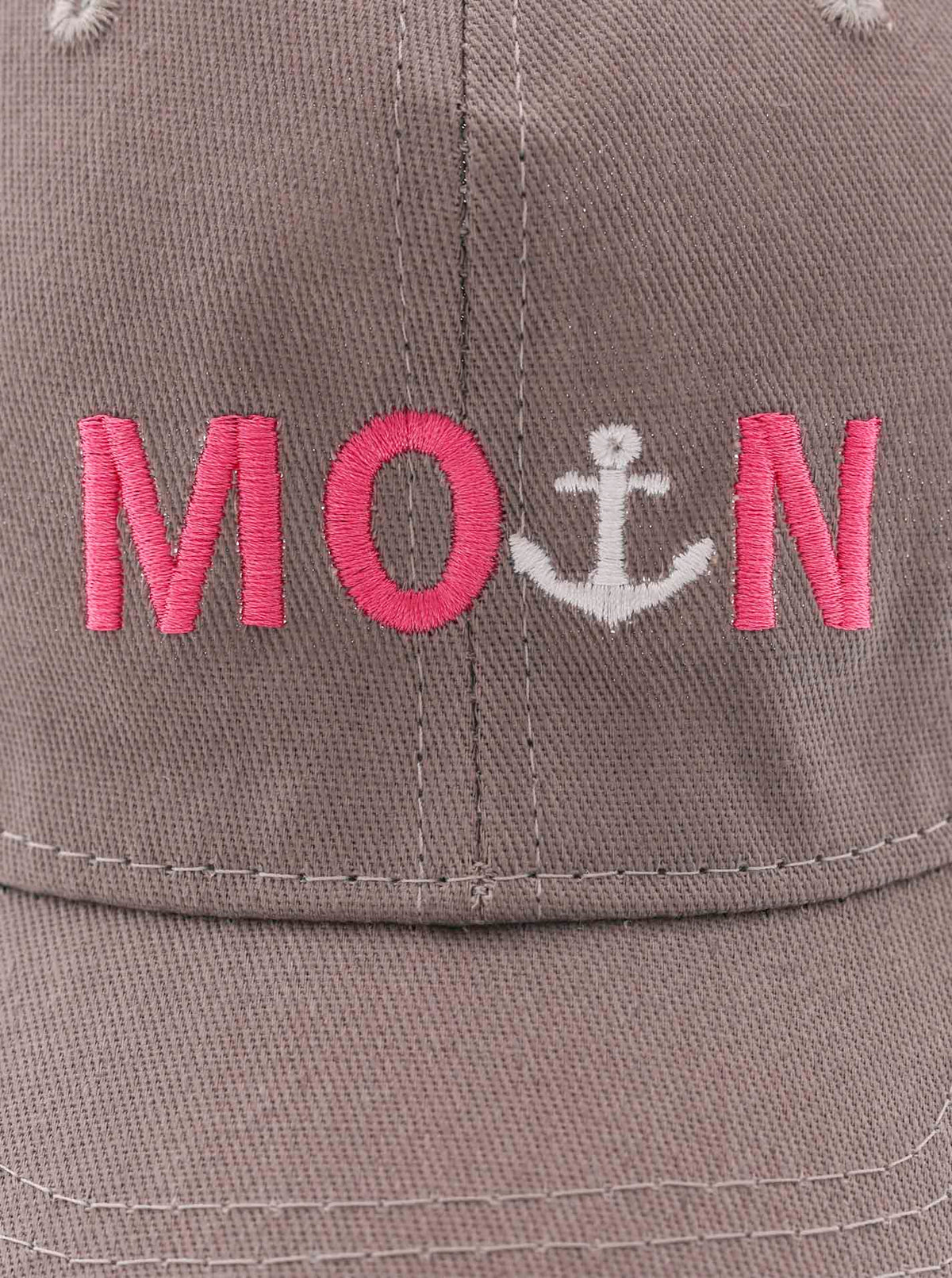 Zwillingsherz - Cap/Kappe "Moin" - Grau/Pink