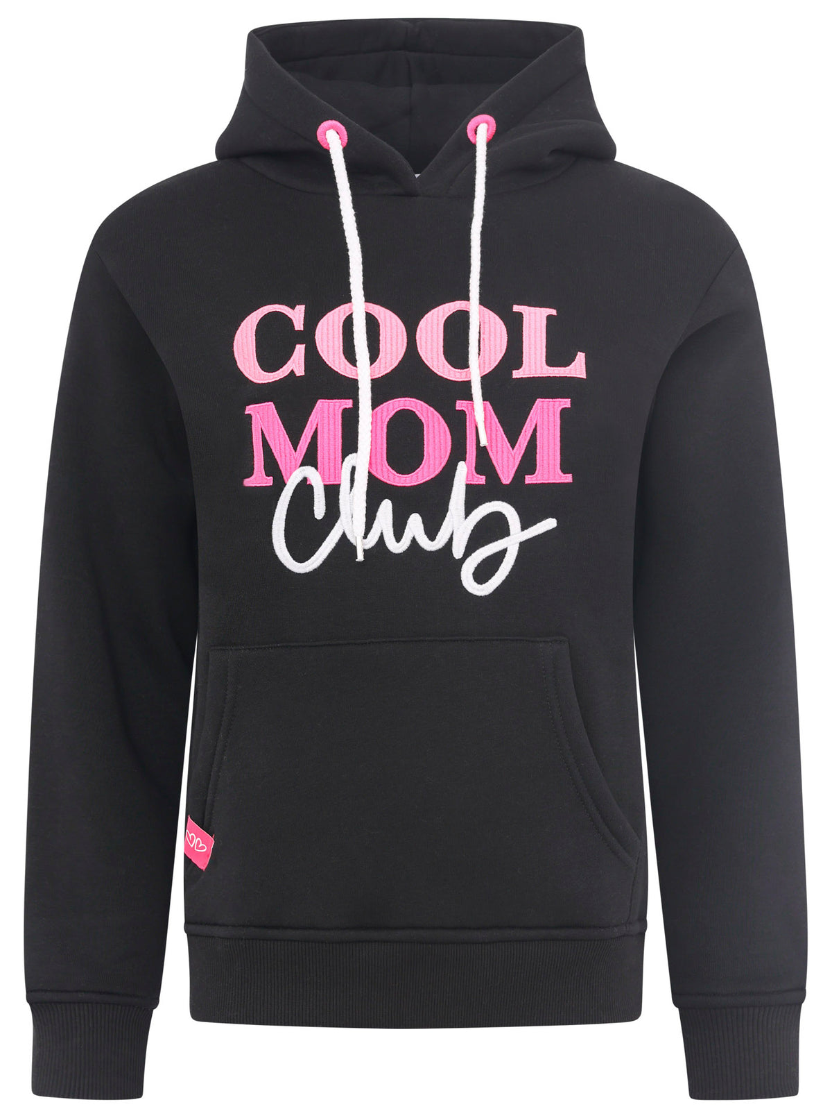 Zwillingsherz - Hoodie "Cool Mom Club" - Schwarz