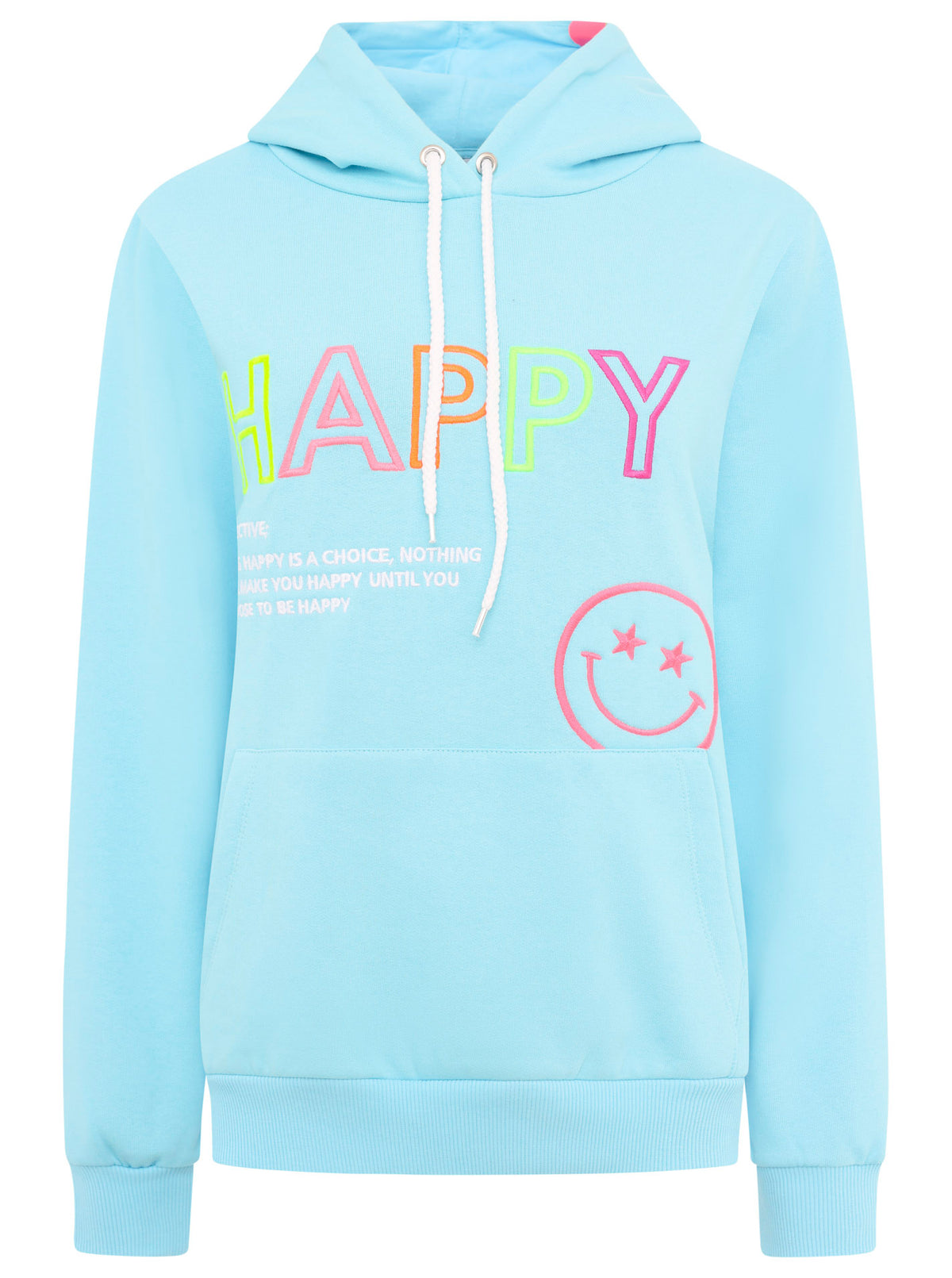 Zwillingsherz - Hoodie "Happy Smile" - Hellblau - CYBER DEAL