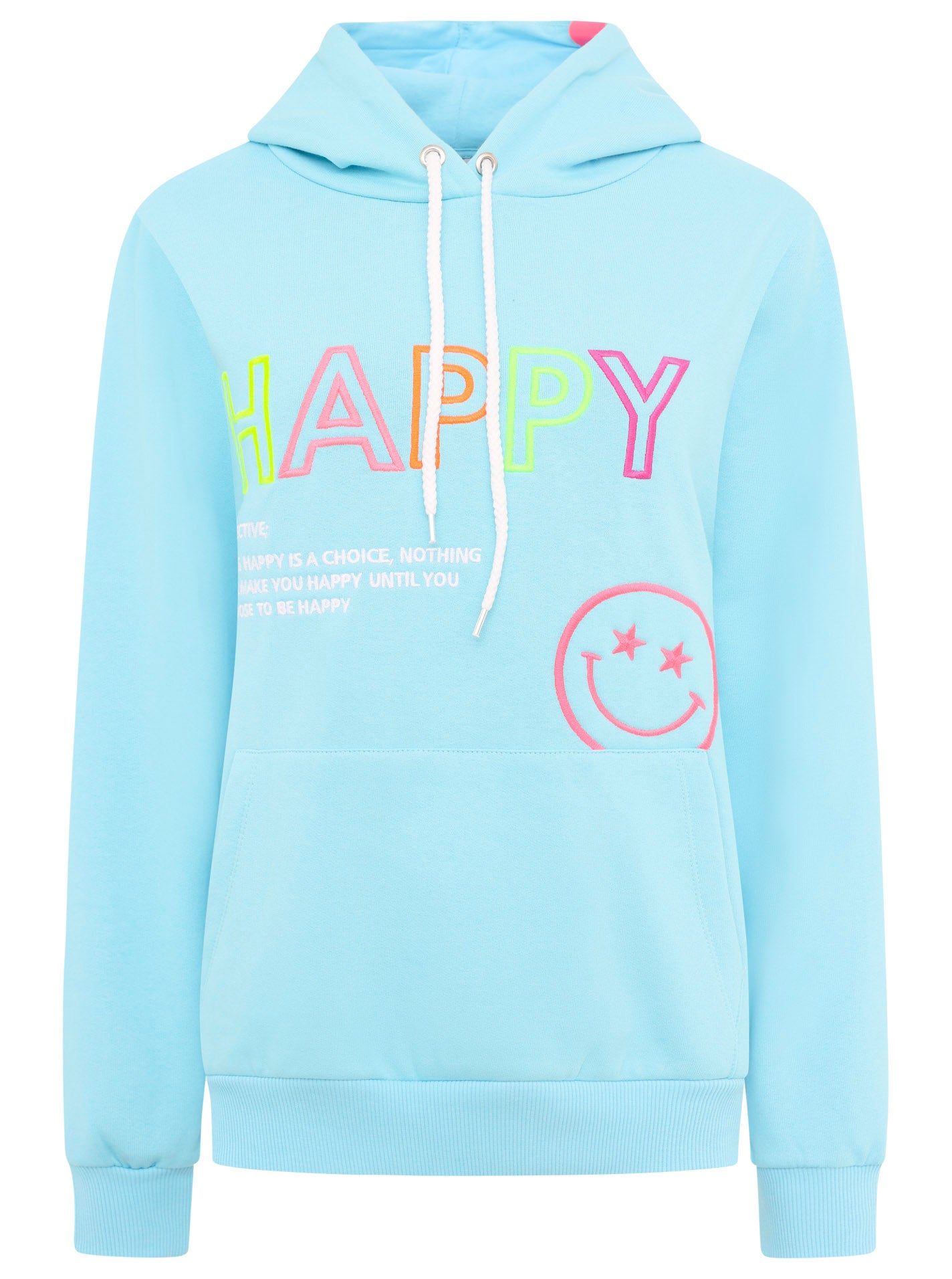 Zwillingsherz - Hoodie "Happy Smile" - Hellblau - CYBER DEAL