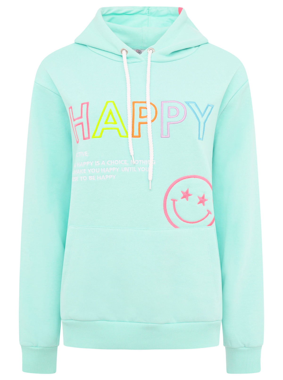 Zwillingsherz - Hoodie "Happy Smile" - Mint - CYBER DEAL