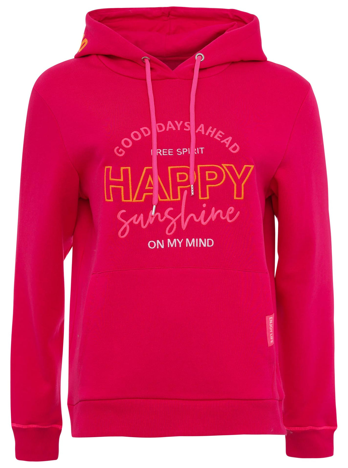 Zwillingsherz - Hoodie "Happy Sunshine Good Days" - Rot