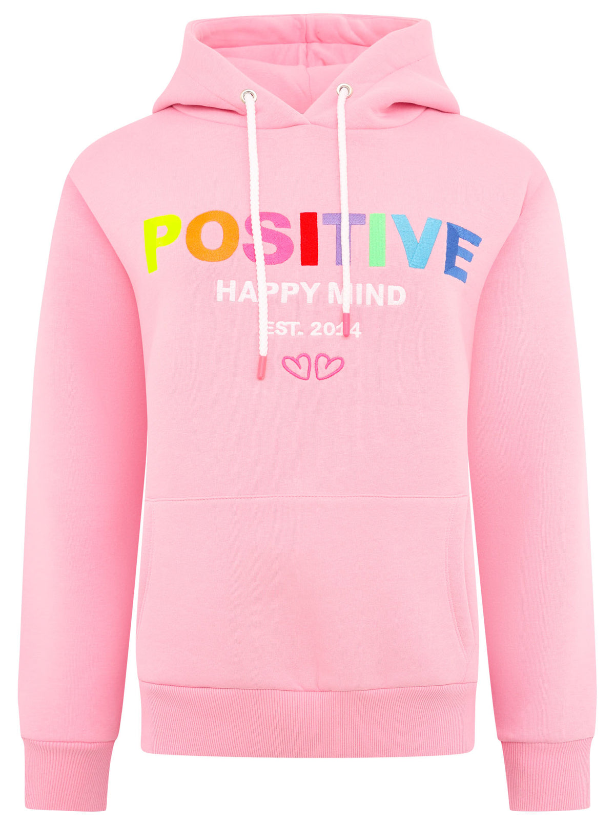 Zwillingsherz - Hoodie "Positive Happy Mind" - Pink (Neu)