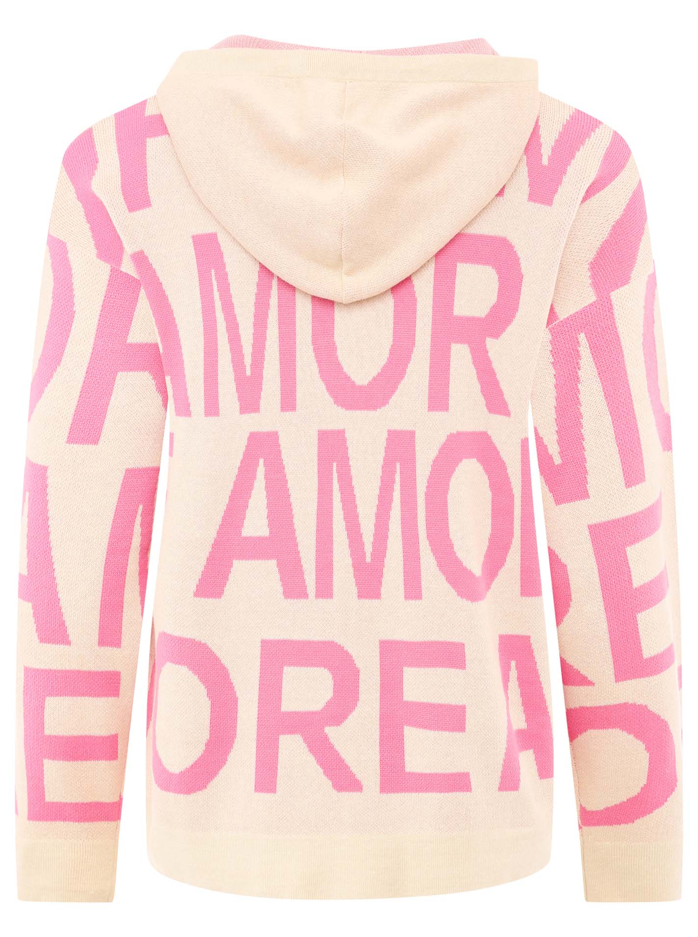 Zwillingsherz -  Pullover "Amore italienische Liebe" - Beige/Pink