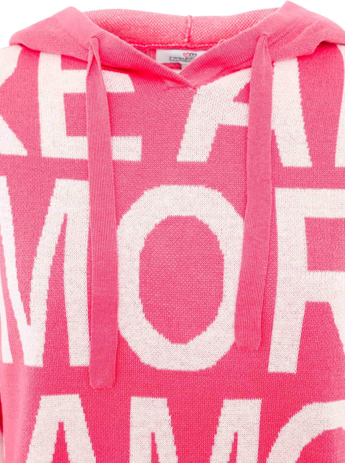 Zwillingsherz -  Pullover "Amore italienische Liebe" - Pink/Weiß