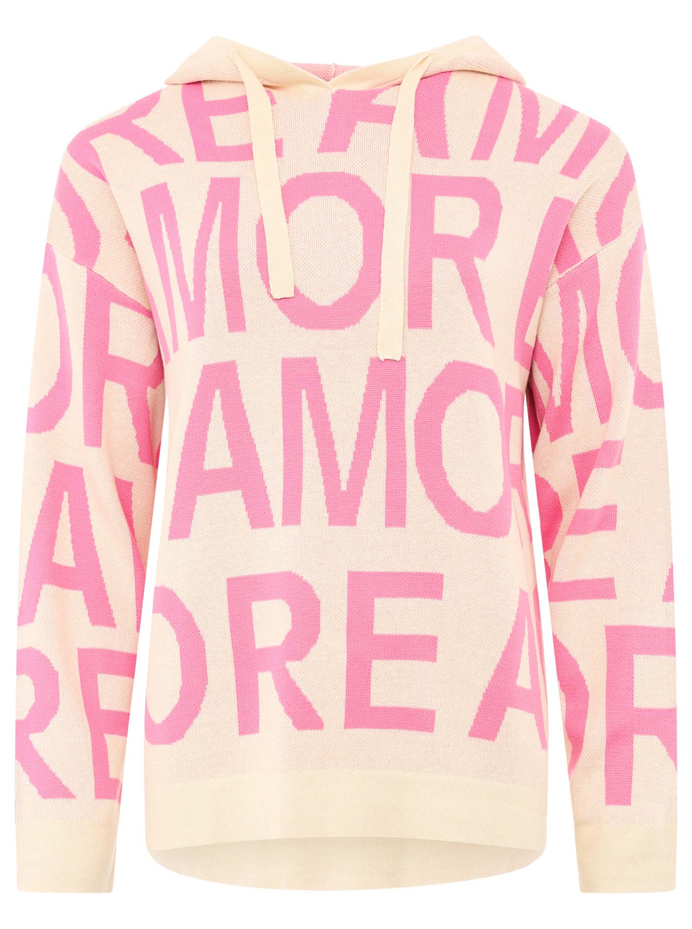 Zwillingsherz -  Pullover "Amore italienische Liebe" - Beige/Pink