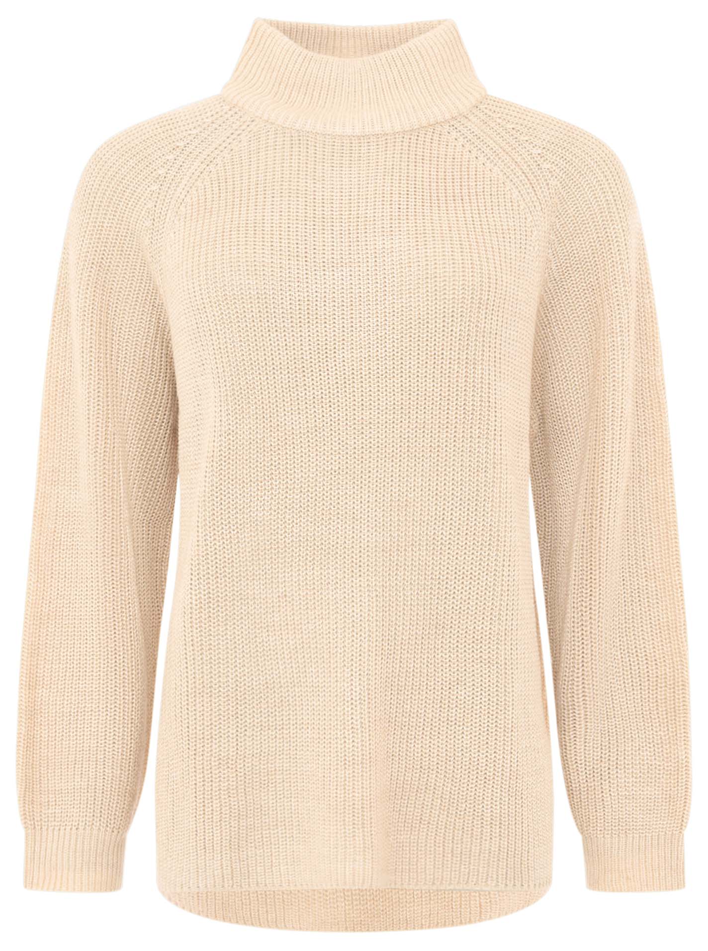 Zwillingsherz Pullover Rollkragen - Beige