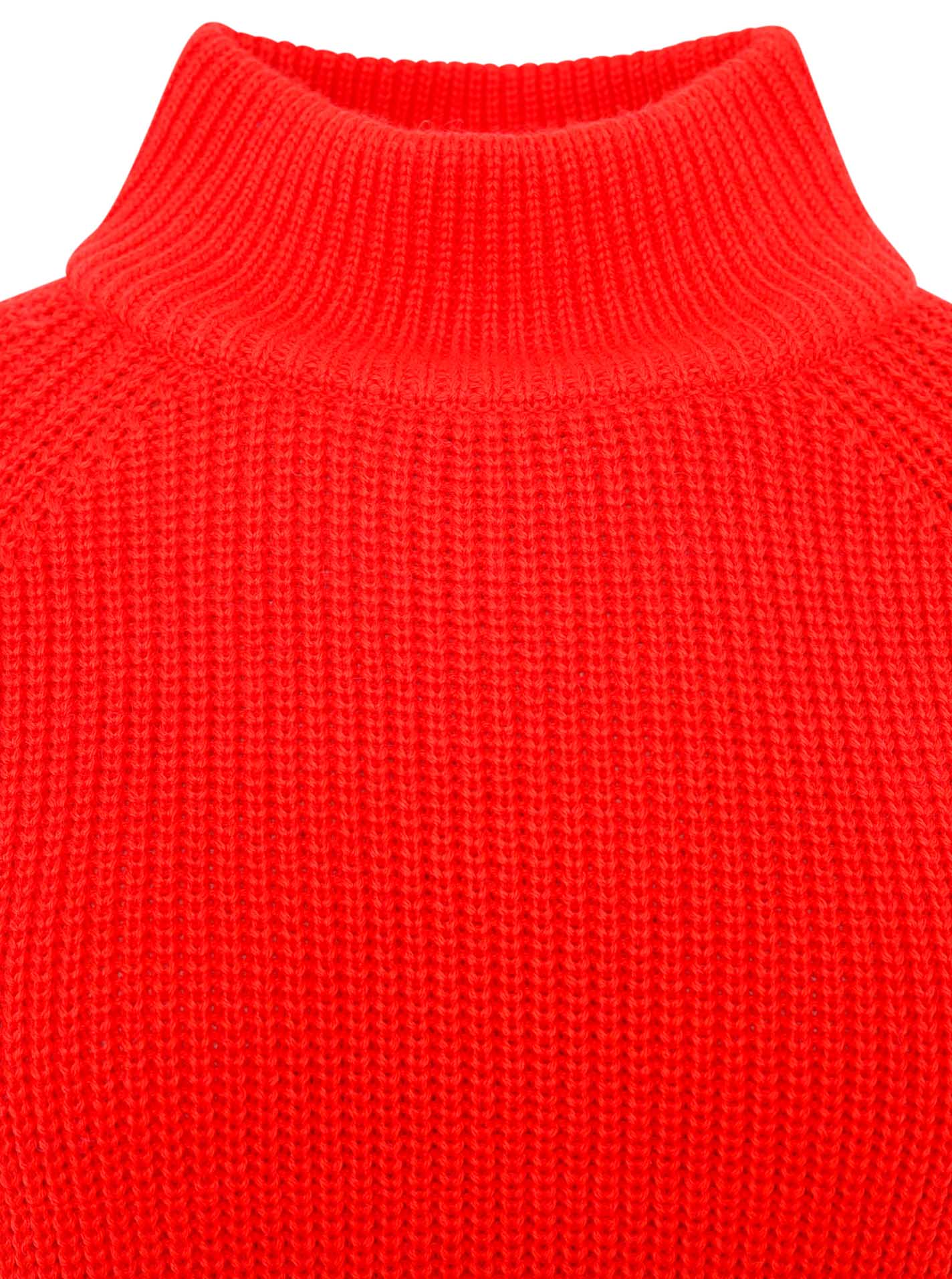 Zwillingsherz Pullover Rollkragen -  Rot