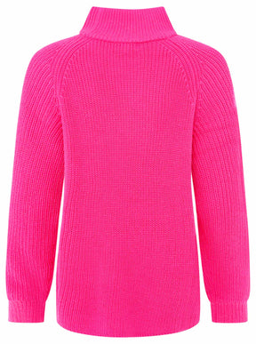 Zwillingsherz Pullover Rollkragen -  Pink