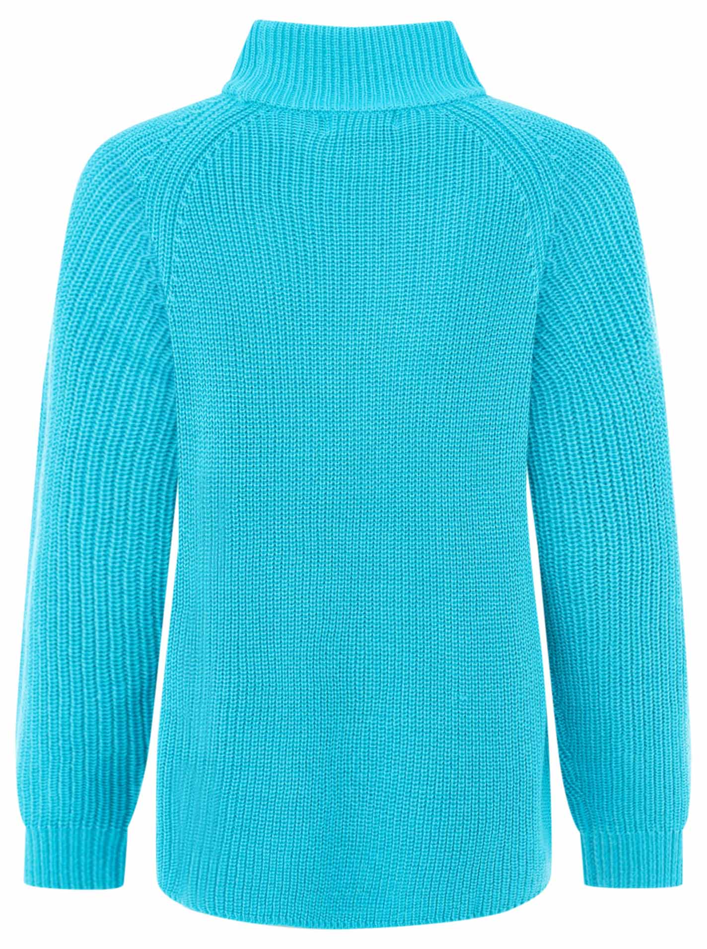 Zwillingsherz Pullover Rollkragen -  Hellblau