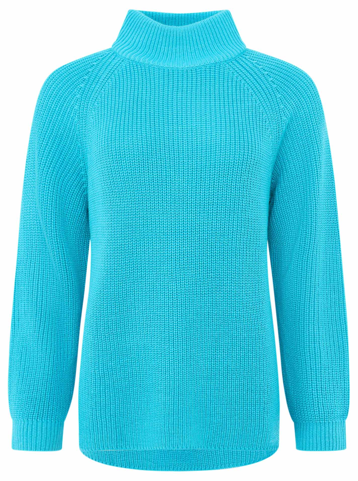 Zwillingsherz Pullover Rollkragen -  Hellblau