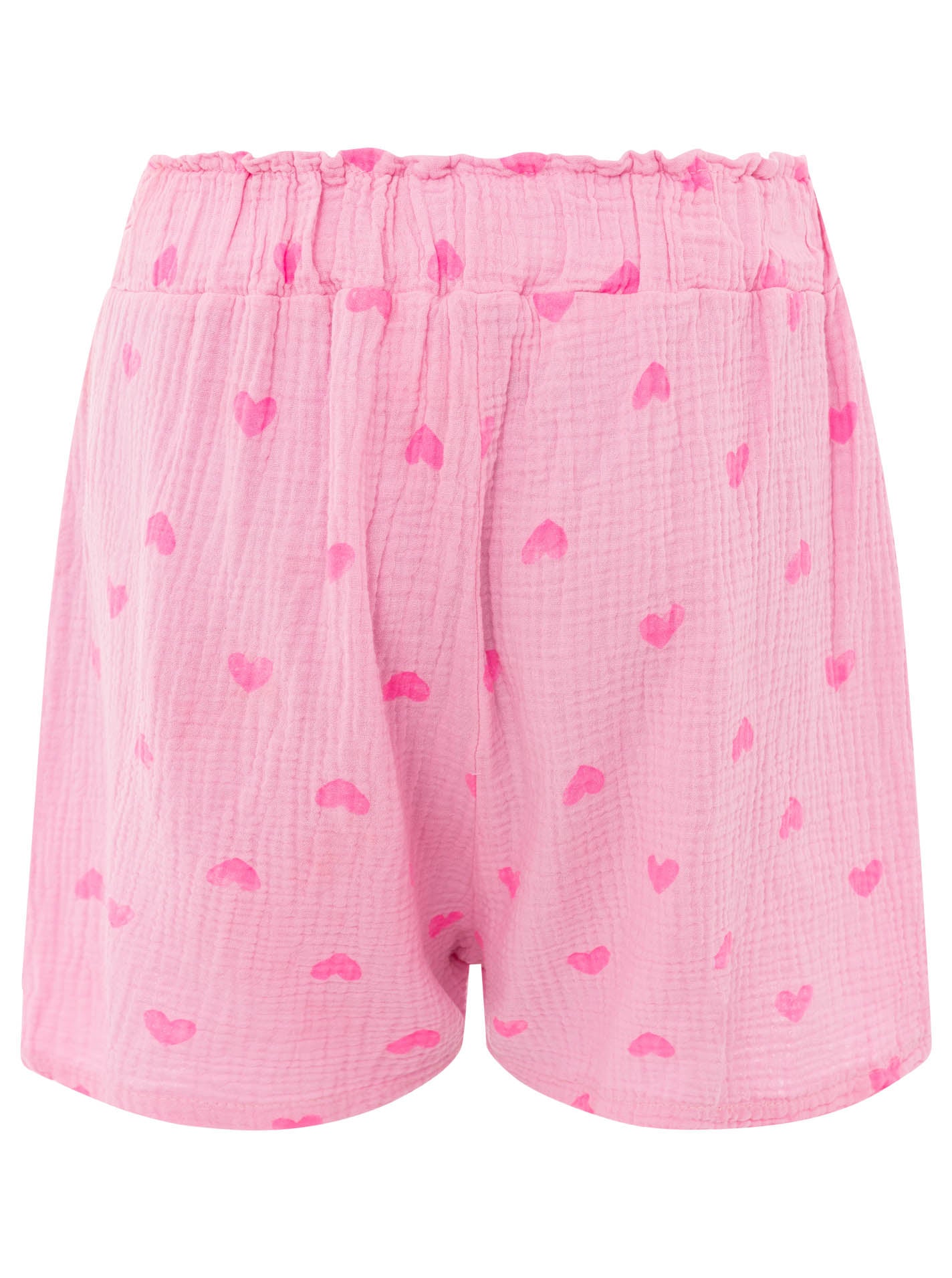 Zwillingsherz - Musselin Shorts - Herz Pink/Rosa