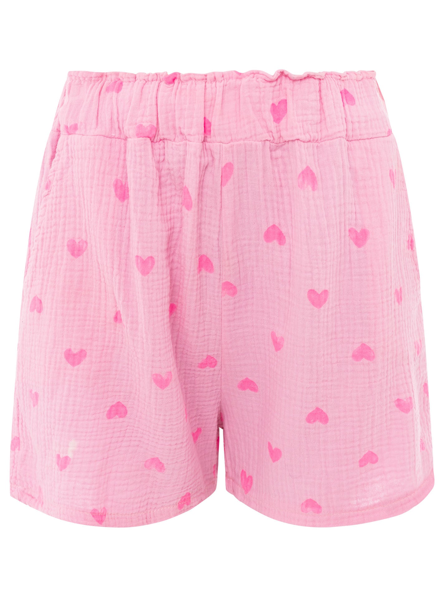 Zwillingsherz - Musselin Shorts - Herz Pink/Rosa