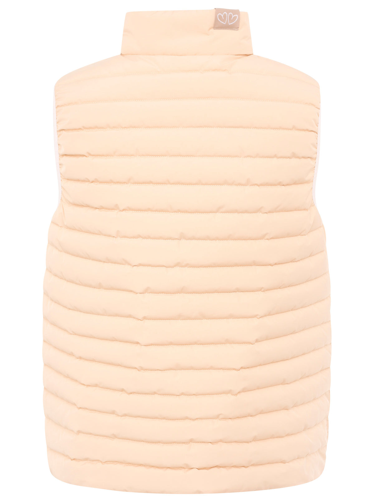 Zwillingsherz - Steppweste Kurz "Wendbar" - Beige/Creme