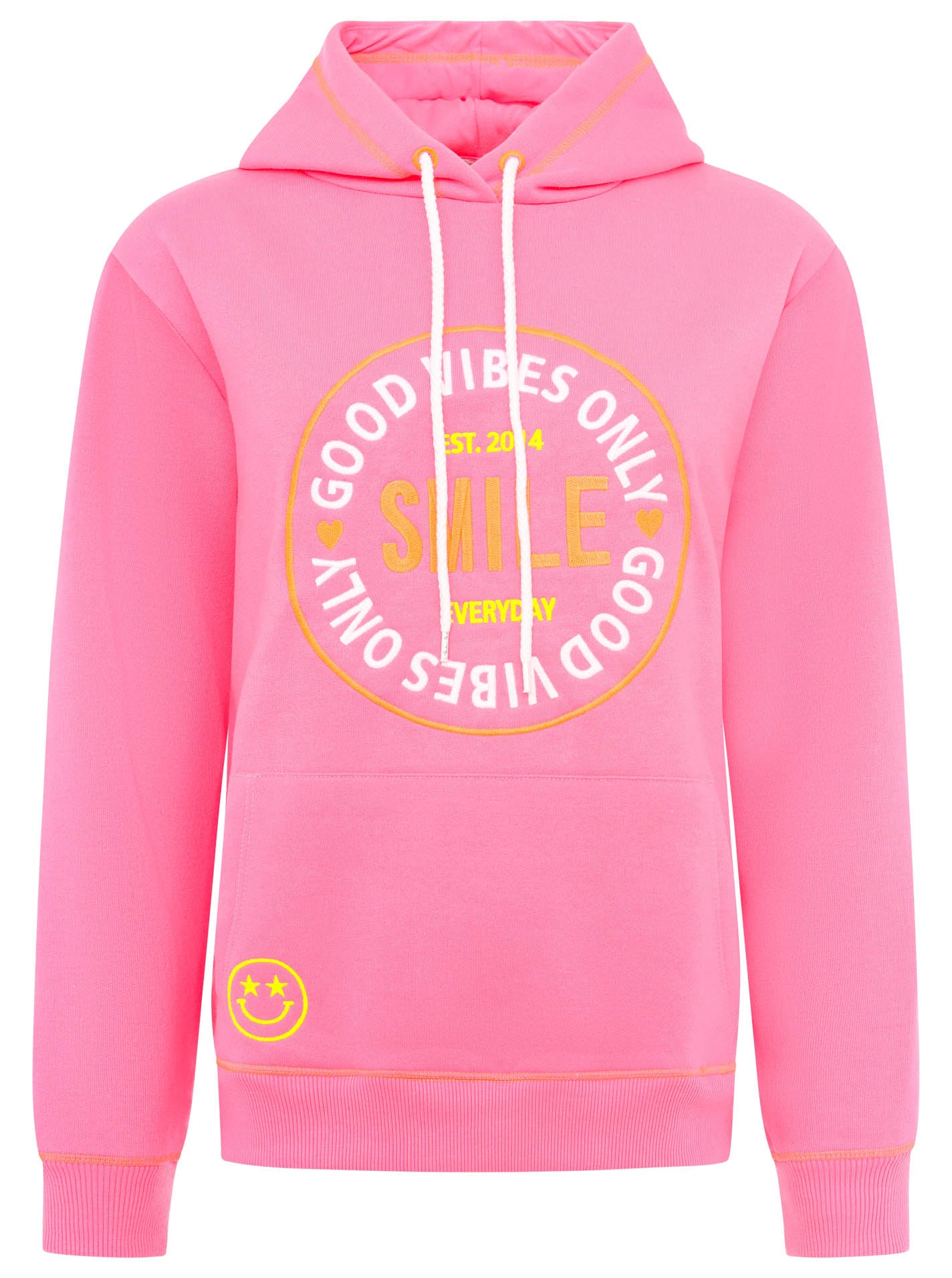 Zwillingsherz - Hoodie "Good Vibes Only" - Pink - CYBER DEAL