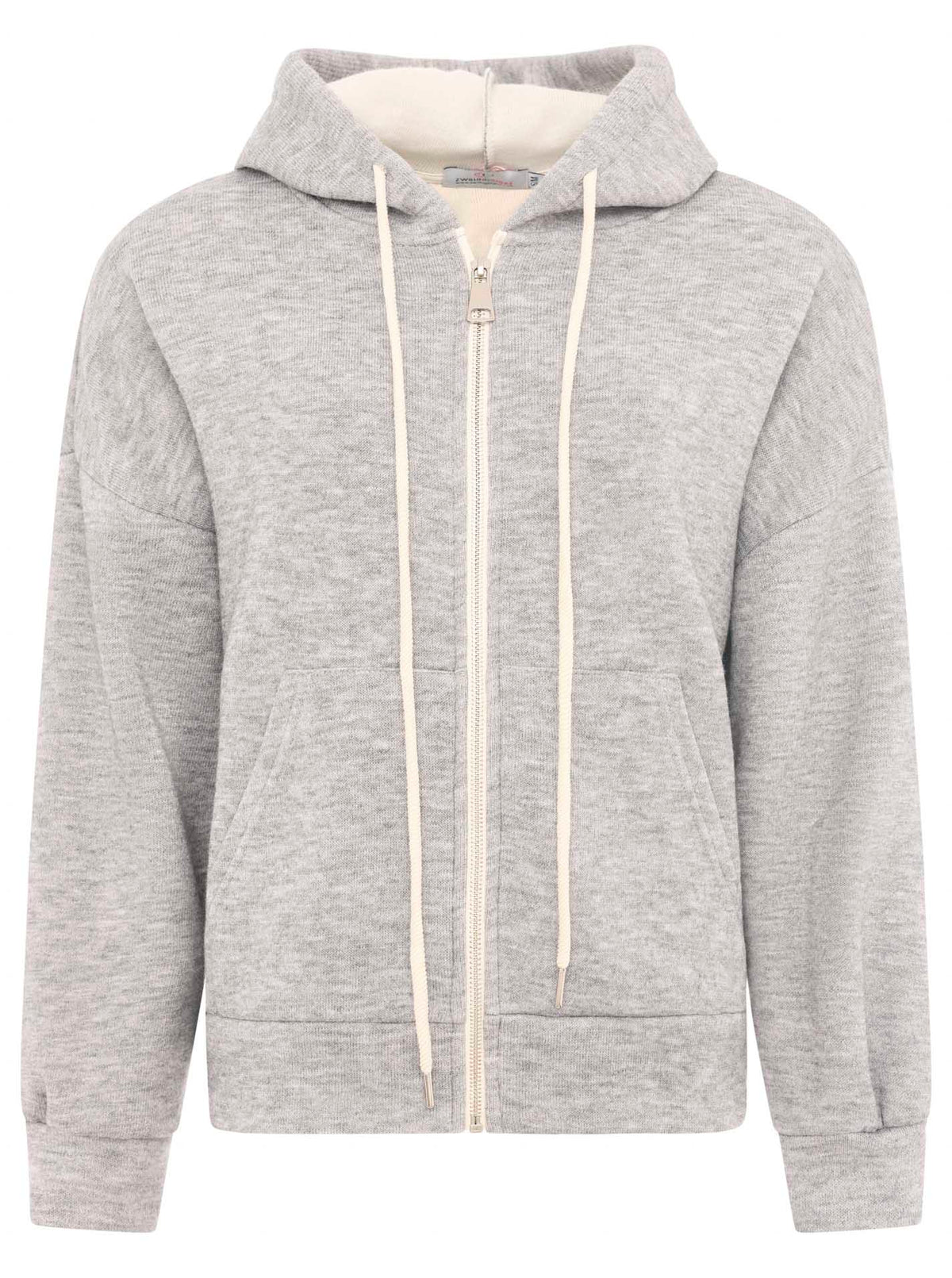 Zwillingsherz - Hoodiejacke mit Tasche - Grau