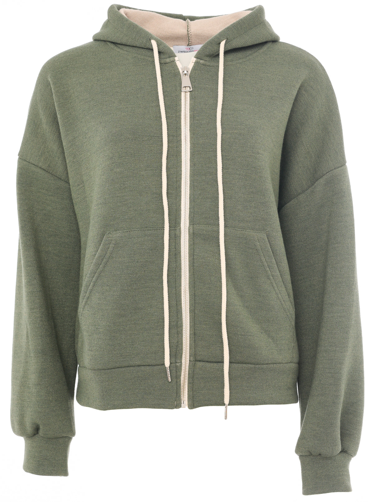 Zwillingsherz - Hoodiejacke mit Tasche - Khaki