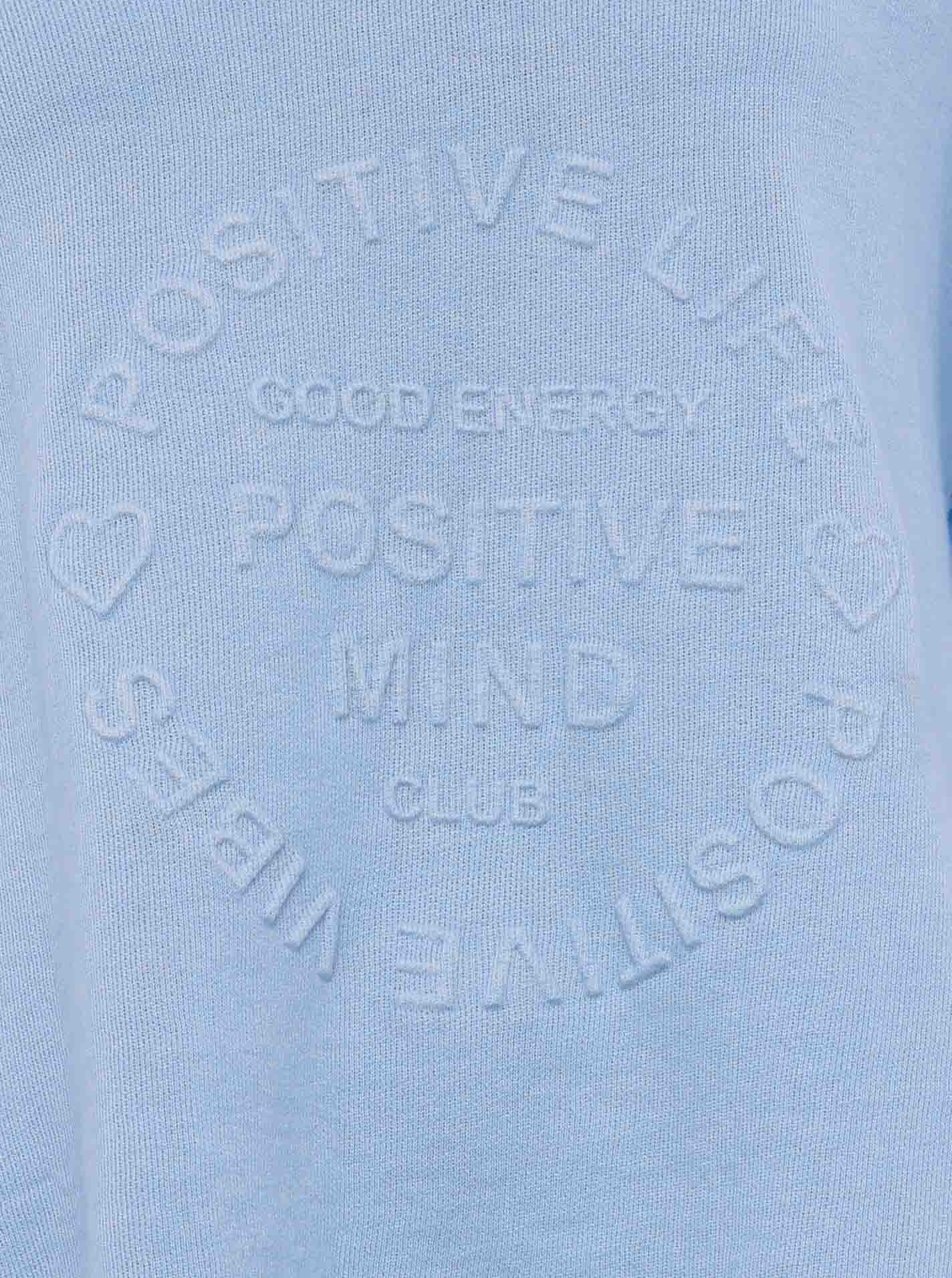 Zwillingsherz -  Sweatshirt "Positive Mind" - Hellblau