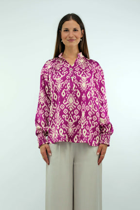 Muster Bluse - Pink