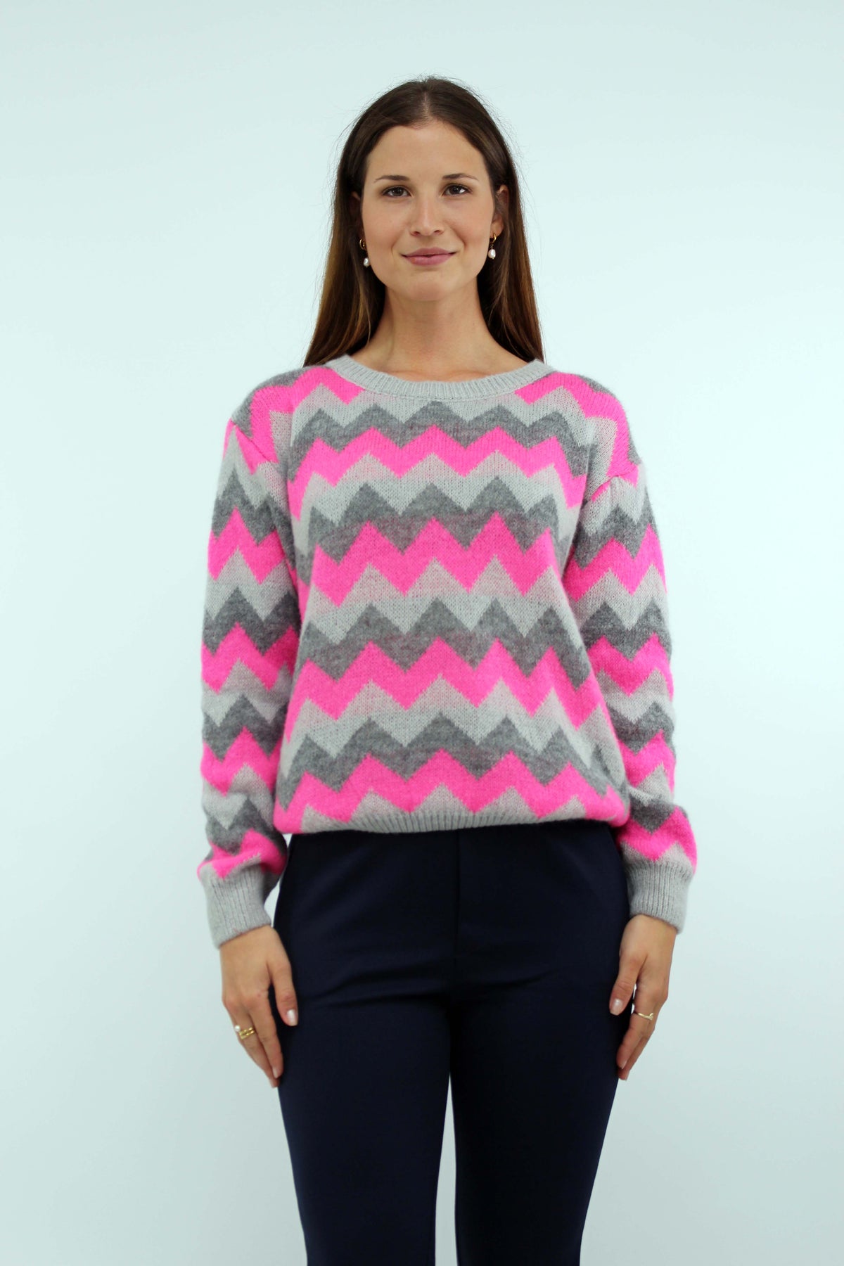 Pullover Muster - Grau