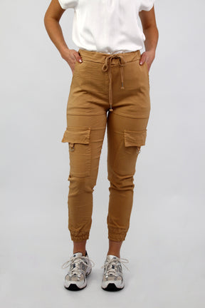 Casual Comfort Cargohose - Camel