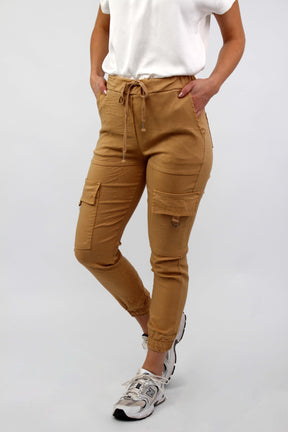 Casual Comfort Cargohose - Camel