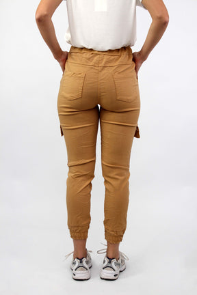 Casual Comfort Cargohose - Camel