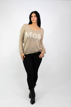 Pullover "Moin" - Beige