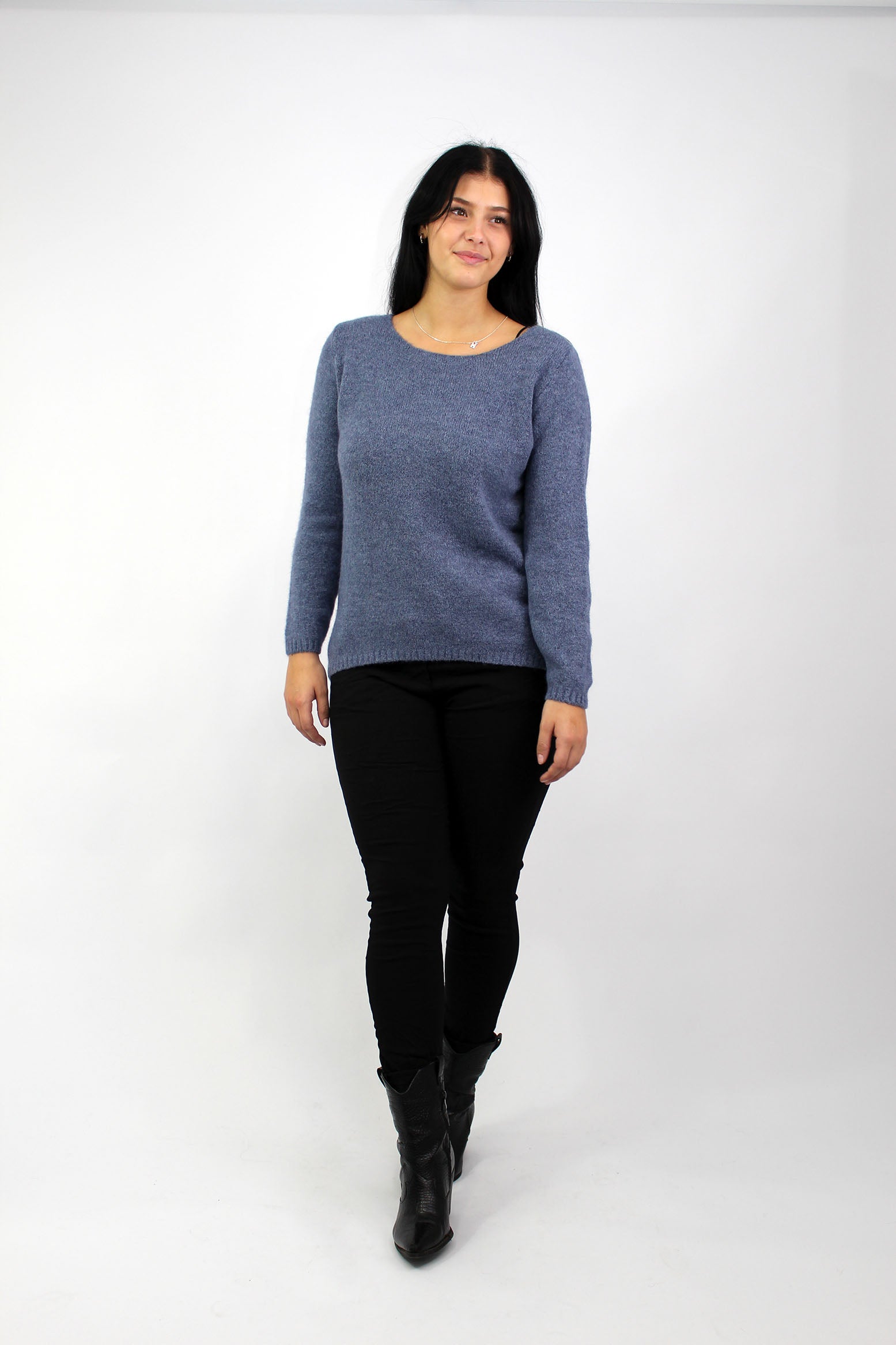 Pullover "Rundhals" - Blau