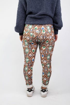 Hose "Jogger mit Print" - Blau