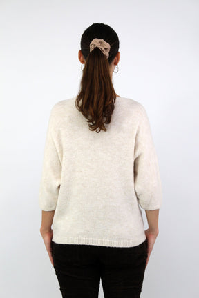 Pullover "Flower" - Beige