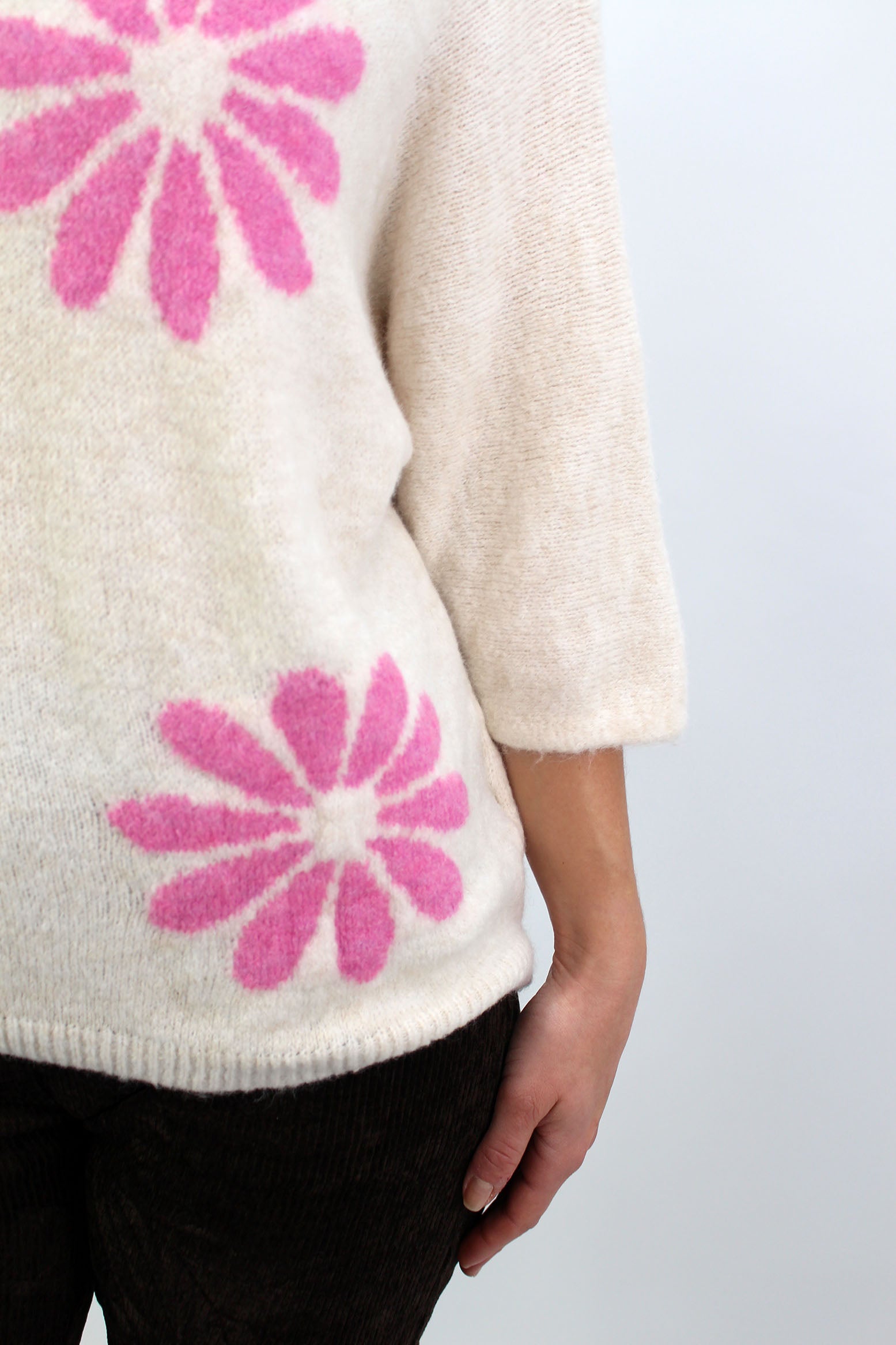 Pullover "Flower" - Beige