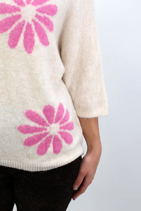 Pullover "Flower" - Beige