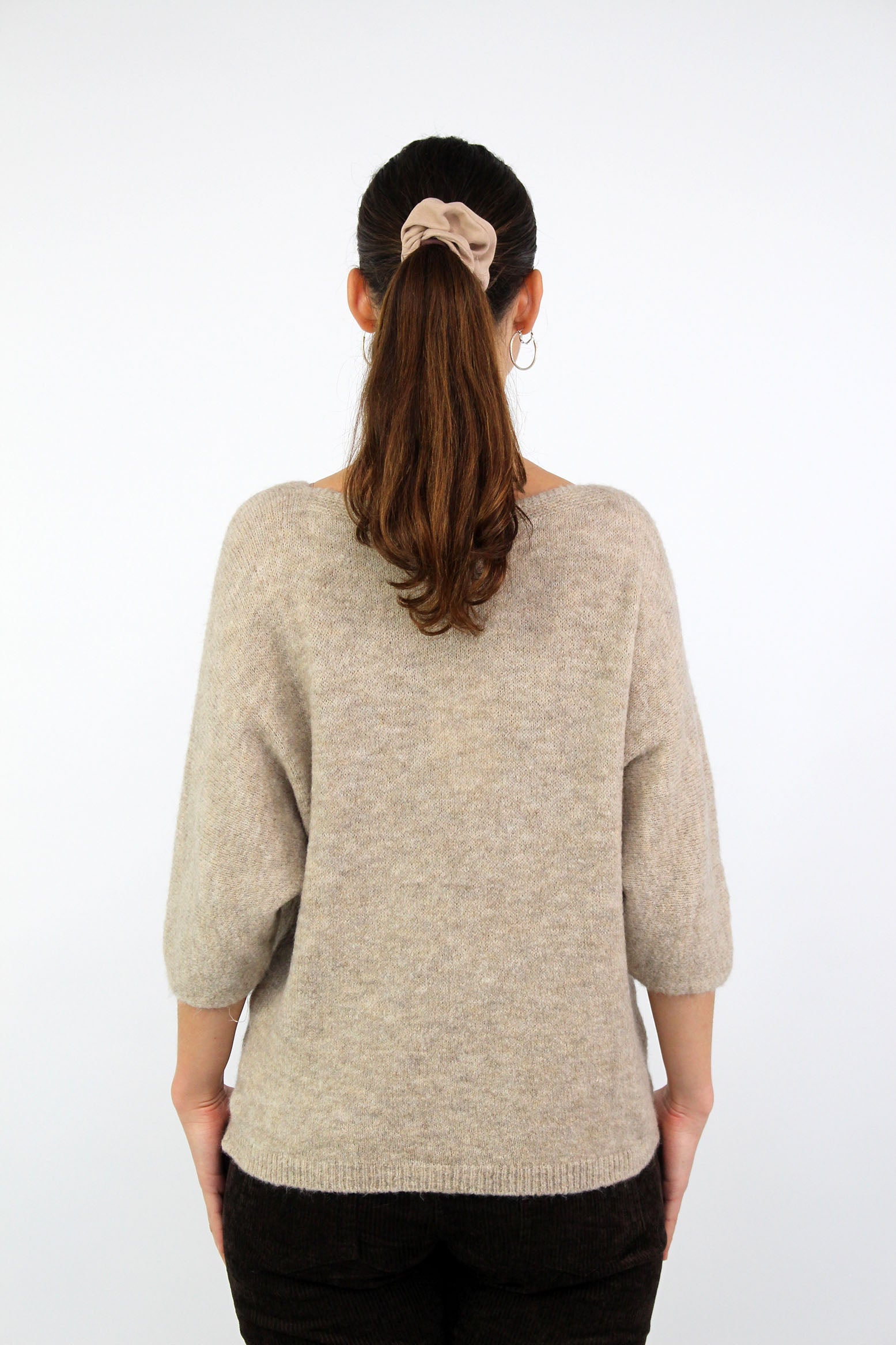 Pullover "Flower" - Taupe