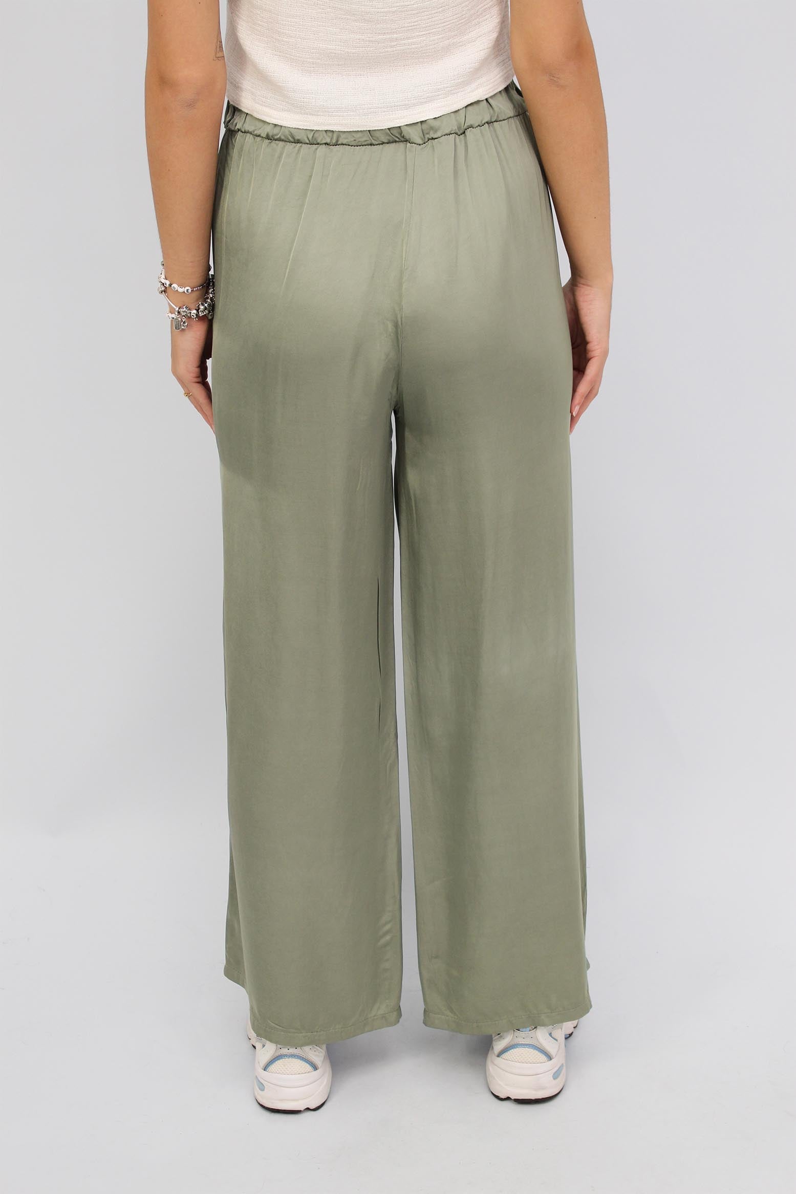 Seiden-Hose Khaki