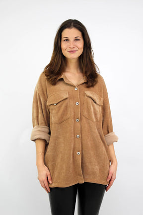 Cordbluse "Pisa" - Camel