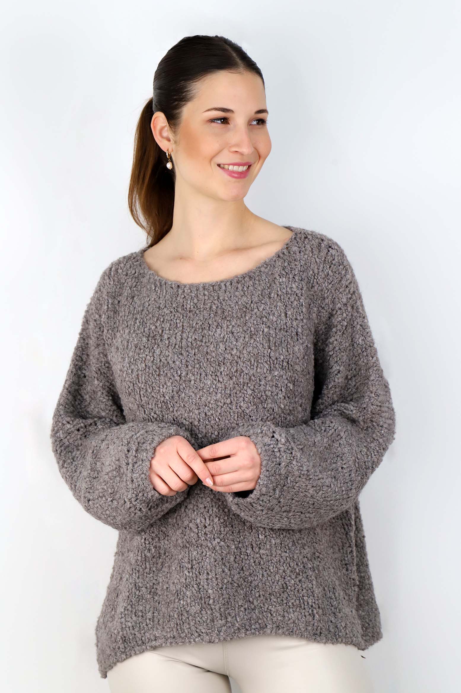 Pullover "Bouclee" - Taupe