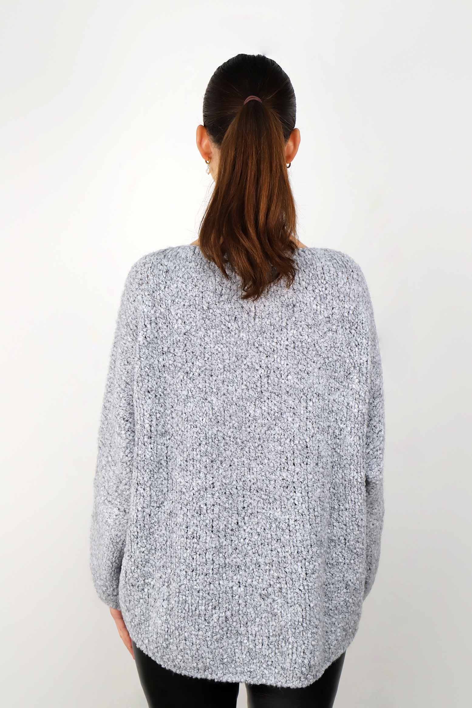 Pullover "Bouclee" - Grau