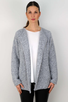 Strickjacke "Bouclee" - Grau