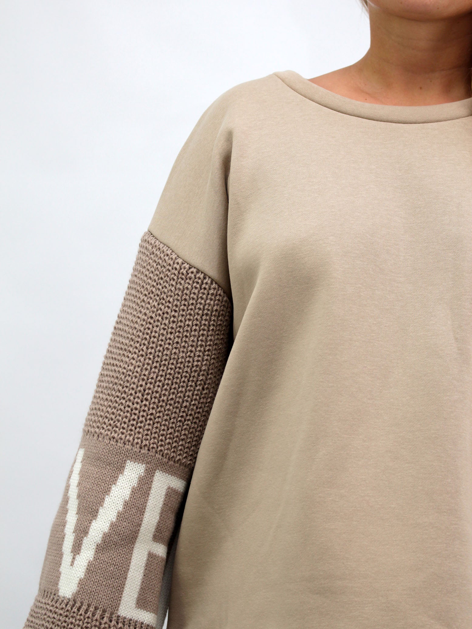 Pullover "Love" - Beige